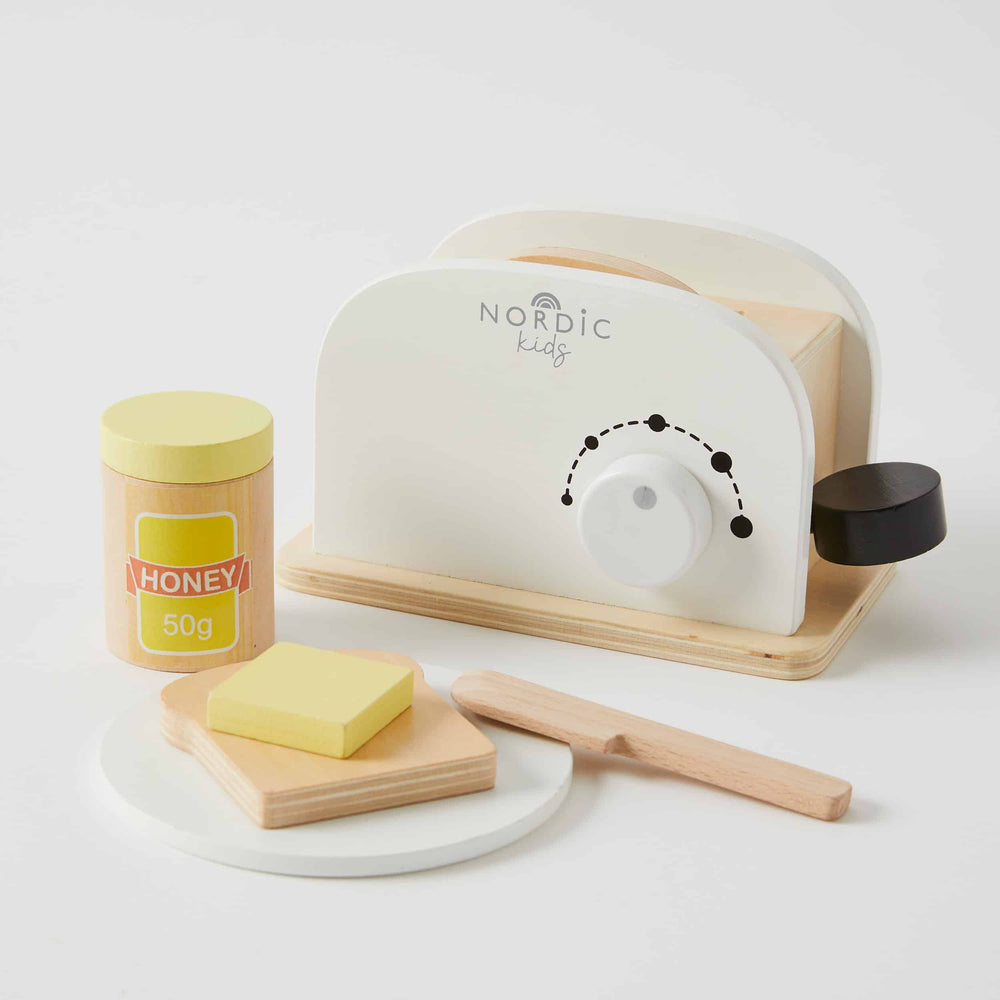 Nordic Kids Wooden Toaster Set