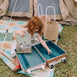 Olli Ella - Luggy Pull Along Basket Straw