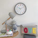 London Clock LEARN THE TIME Silent Wall Clock 30cm - ONE SIX EIGHT Grey