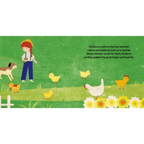 Sassi Book & Giant Puzzle The Farm -30 pcs