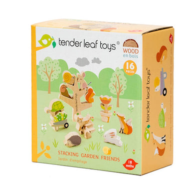 Tender Leaf Toys Stacking Garden Friends with Storage Bag