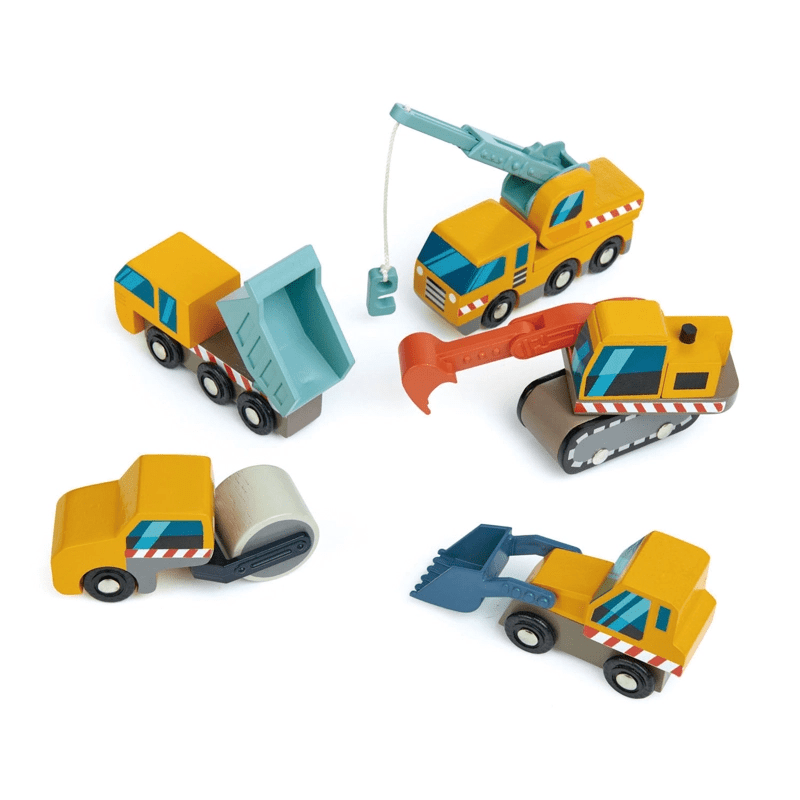 Tender Leaf Toys Wooden Construction Car Set