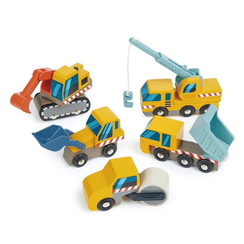Tender Leaf Toys Wooden Construction Car Set