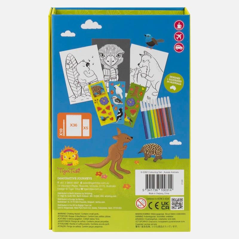 Tiger Tribe Colouring Set - Aussie Animals