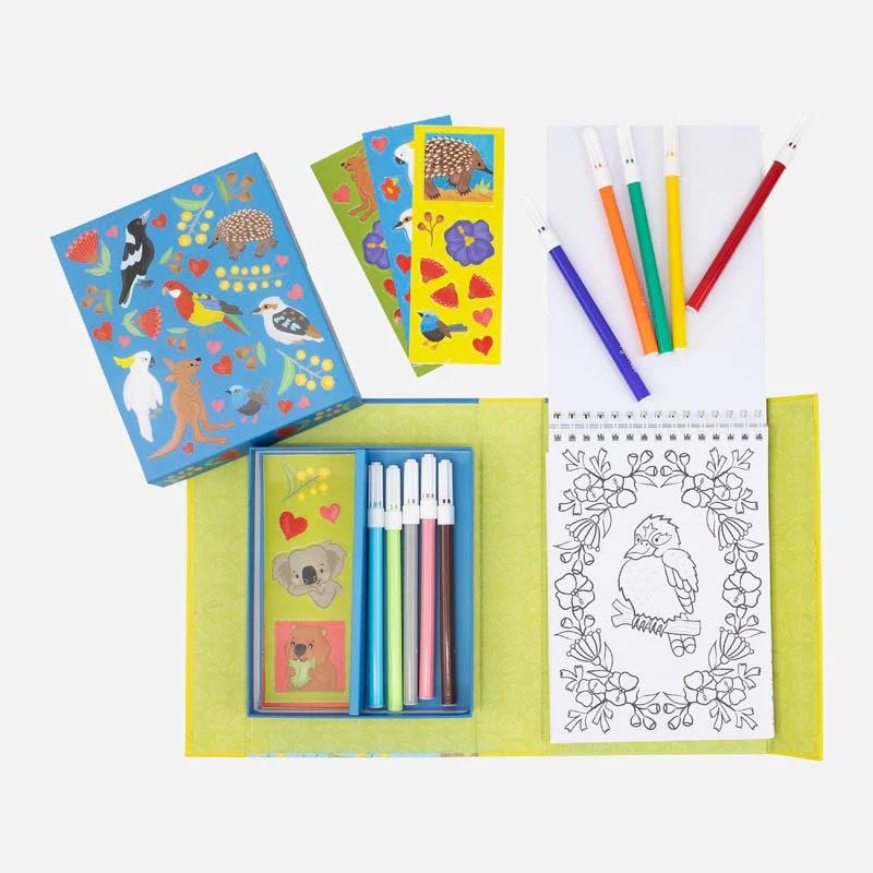 Tiger Tribe Colouring Set - Aussie Animals