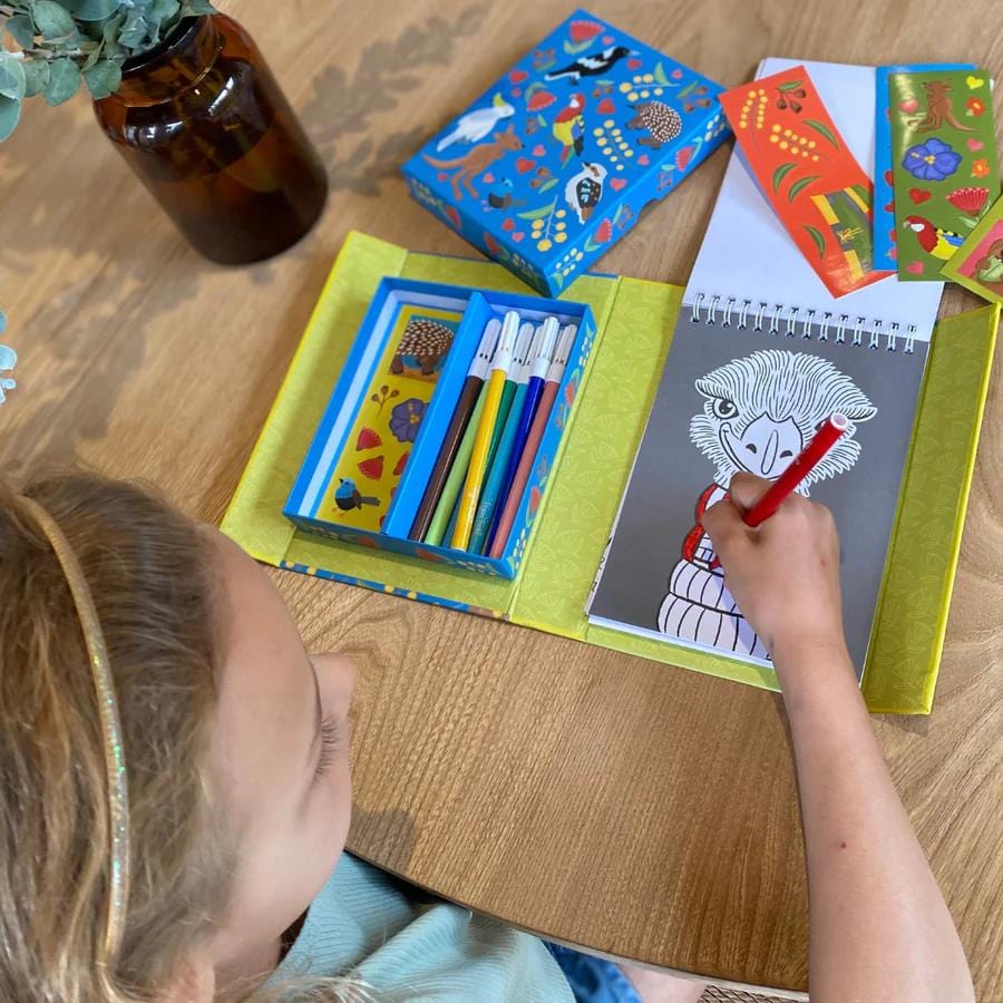 Tiger Tribe Colouring Set - Aussie Animals