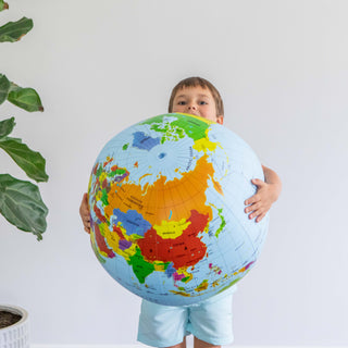 World Globe Blow Up 50cm By Tiger Tribe
