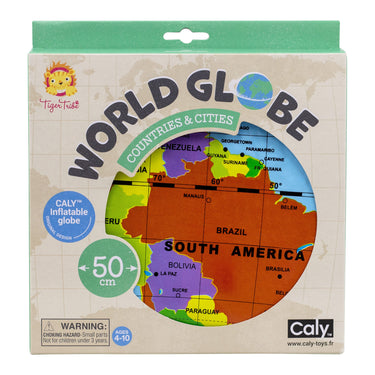 World Globe Blow Up 50cm By Tiger Tribe